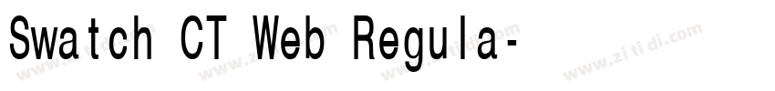 Swatch CT Web Regula字体转换